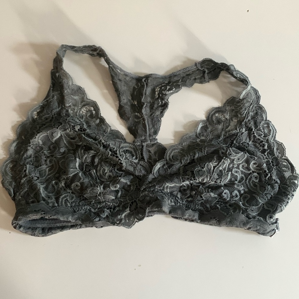 grey bralette